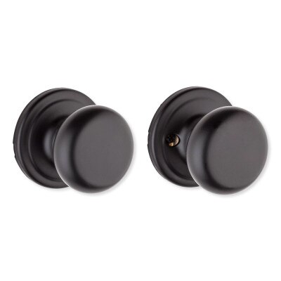 Kwikset Hancock Passage Knob, Matte Black